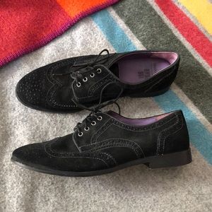 Black Suede Wingtips - only avail. till Nov. 1!